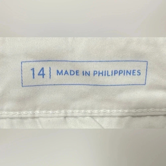 Vineyard Vines Girls' Embroidered Whale Shorts Chinos Nautical Adjustable Waist - Picture 6 of 7